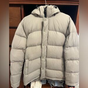 Aritzia Grey Puffer Jacket